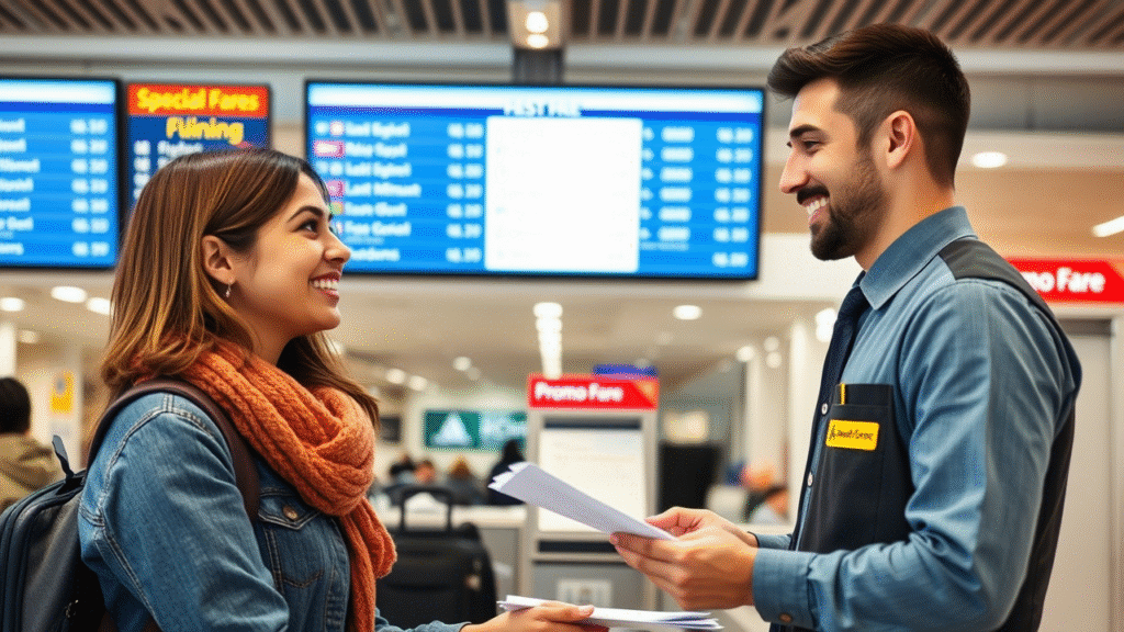 tourist couple getting cheap air tickets  to Sri Lanka